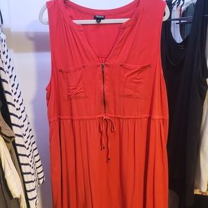 Torrid size 2, 2X, reddish/orange dress
